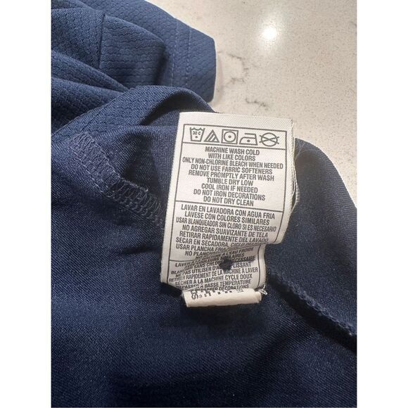 Adidas Men’s Navy Blue Climalite Short Sleeve Polo Shirt Size Medium - Picture 6 of 6